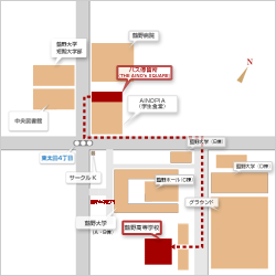 スクールバス降り場　～　本校